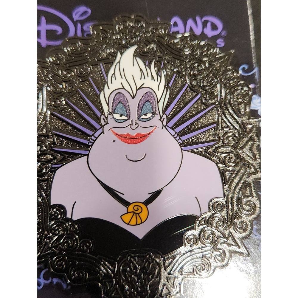 Disney Ursula Villain Portrait Disneyland Paris DLP ON CARD Pin 80142-B